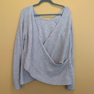 Aerie XL Gray open back sweater